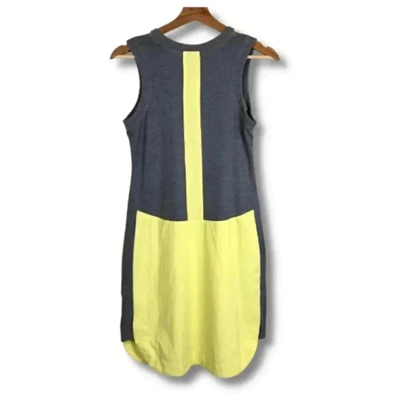 Title Nine Sleeveless Speed Racer Athletic Dress Yellow Gray Small - Picture 3 of 5